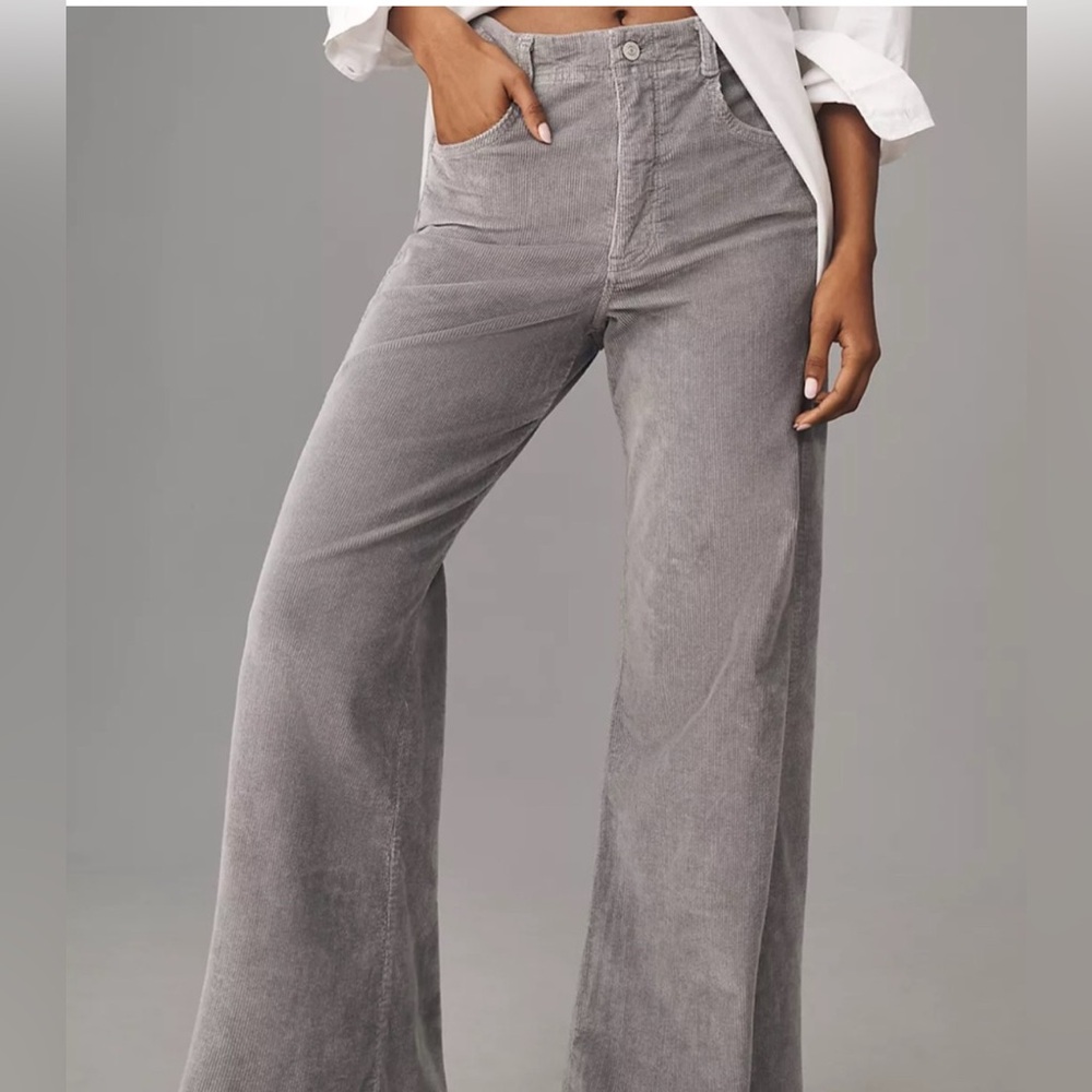 The Adi Mid-Rise Relaxed Flare Jeans by Pilcro: Corduroy Edition Size 27 NWT